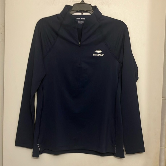 Peter Millar xUS open 1/4 zip stretch long sleeve with sun protection medium NWT - Picture 2 of 8